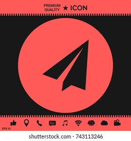 Paper airplane icon