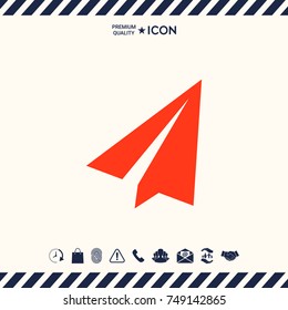 Paper airplane icon