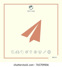 Paper airplane icon