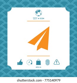 Paper airplane icon
