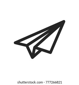 Paper airplane icon.
