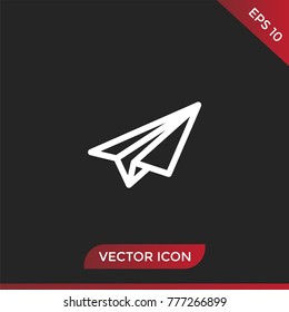 Paper airplane icon.