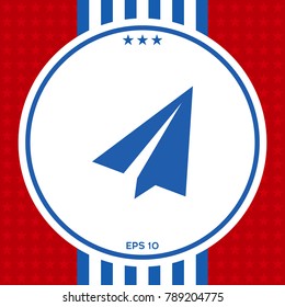 Paper airplane icon