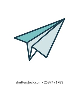 Paper Airplane Icon for Educational Use