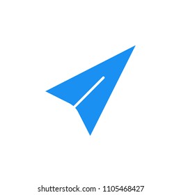 paper airplane icon. Element of web icon for mobile concept and web apps. Colored isolated paper airplane icon can be used for web and mobile. Premium icon on white background