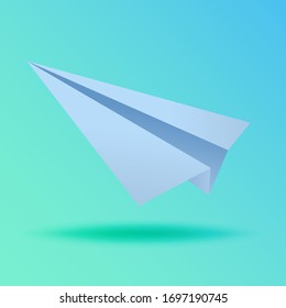 Paper airplane icon .Flat icon for web design.Vector illustration.