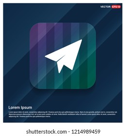 Paper airplane icon - Free vector icon