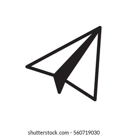 paper airplane icon illustration isolated vector sign symbol