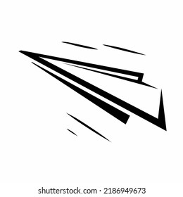 Paper airplane icon images can be used for logos or symbols