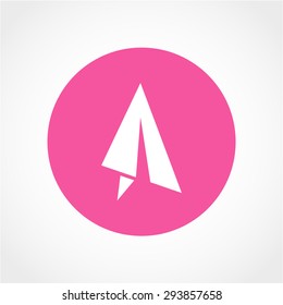 Paper airplane Icon Isolated on White Background