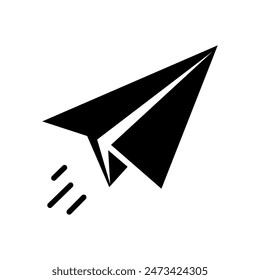 Paper airplane icon. Paper airplane logo design in flat design. Vector illustration.