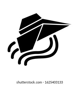 paper airplane icon or logo isolated sign symbol vector illustration - high quality black style vector icons

