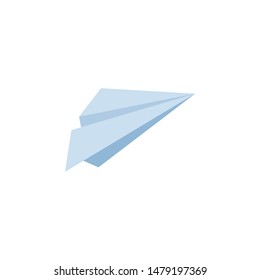 Paper Airplane Icon Send Submit Upload Stock Vector (Royalty Free ...