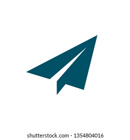 Paper airplane icon, send symbol – stock vector