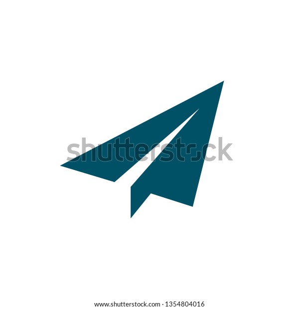 Paper Airplane Icon Send Symbol Stock Stock Vector (Royalty Free ...