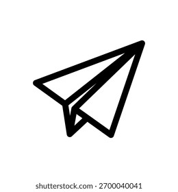 The paper airplane icon is a simple way to send a message from one person to another. It's an easy-to-understand and intuitive metaphor for the act of virtually releasing and sending messages or data.
