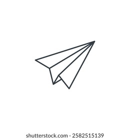 Paper Airplane icon symbol vector illustration isolated on white background