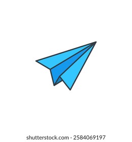 Paper Airplane icon symbol vector illustration isolated on white background