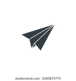 Paper Airplane icon symbol vector illustration isolated on white background