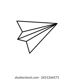 paper airplane icon in various positions
