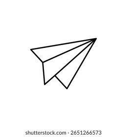 paper airplane icon in various positions