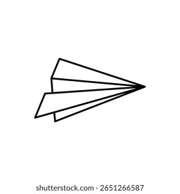 paper airplane icon in various positions