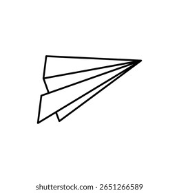 paper airplane icon in various positions