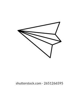 paper airplane icon in various positions