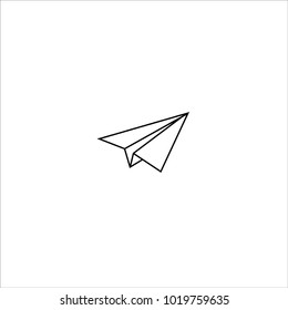 paper airplane icon vector