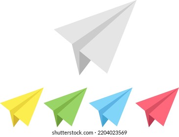 Icono del avión de papel: Vector