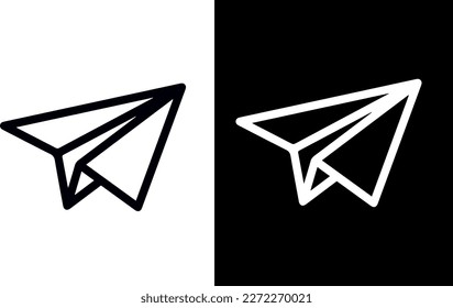 Paper Airplane Icon vector design 