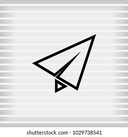 Paper airplane icon, Vector EPS 10 illustration style