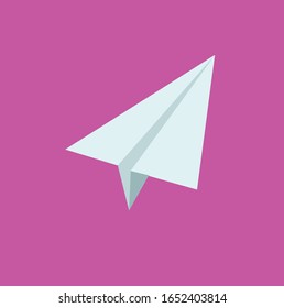 Paper airplane icon vector illustration