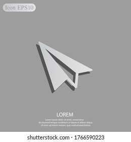 paper airplane Icon. Vector illustration EPS 10.