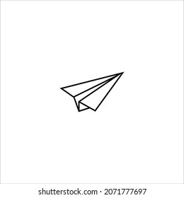 paper airplane icon vector illustration symbol