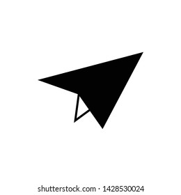 paper airplane icon vector. perfect paper plane symbol-vector. white background. web design and mobile design.
