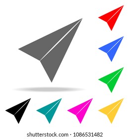 paper airplane icons. Elements of human web colored icons. Premium quality graphic design icon. Simple icon for websites, web design, mobile app, info graphics on white background