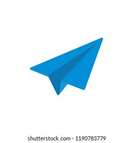 Paper airplane icons, Vector white paper planes.