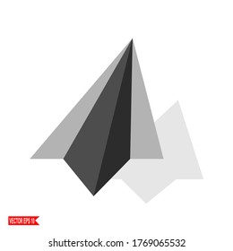 
paper airplane. illustration of a paper airplane. origami