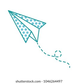 paper airplane isolated icon