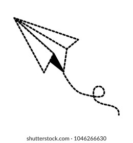 paper airplane isolated icon