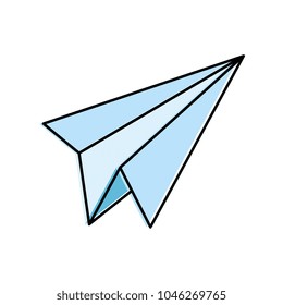 paper airplane isolated icon