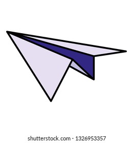 paper airplane isolated icon