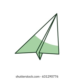 paper airplane isolated icon