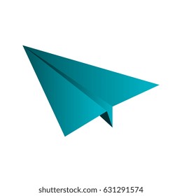 paper airplane isolated icon