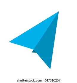 paper airplane isolated icon