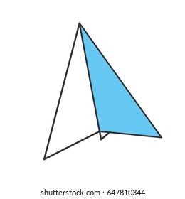paper airplane isolated icon