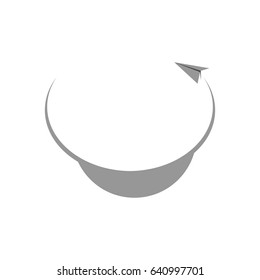 Paper Airplane Logo Vector Template