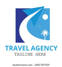 Paper Airplane maneuver logo icon design template vector