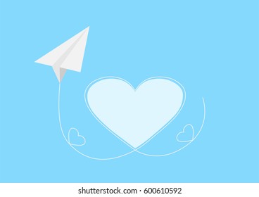 Paper airplane message